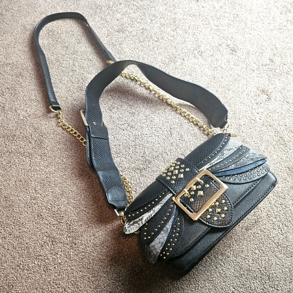 Chain Strap Faux Leather Bag - Picture 1 of 14